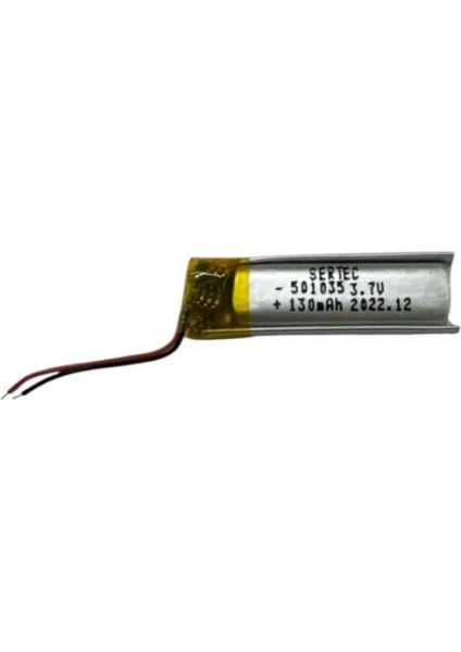 501035 3.7V 130MAH Li-Polymer Pil DEVRELI/1.5A