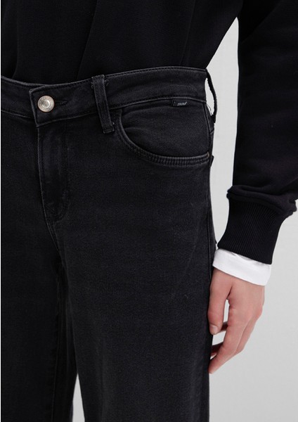 Deli Dolu Casual Vintage Gri Smoke Jean Pantolon 1010483050