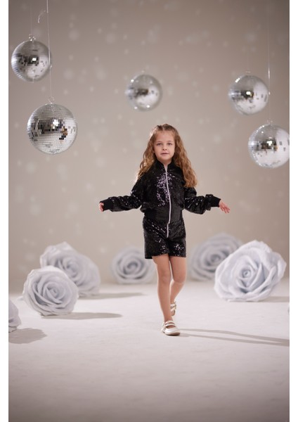 Kız Çocuk Pul Payet Ceket-Şort Takım fiyatları