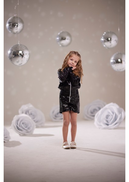 Kız Çocuk Pul Payet Ceket-Şort Takım fırsatları