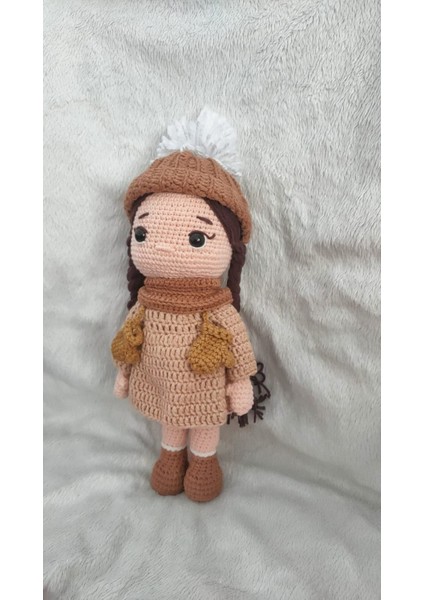 Amigurumi Winter Kış Bebek Kız Çocuk Örgü Oyuncak Bebek