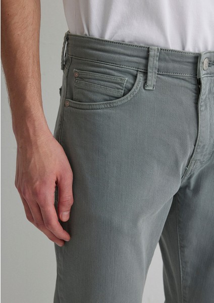 Martin Gölge Gri Comfort Gabardin Pantolon 0037880922