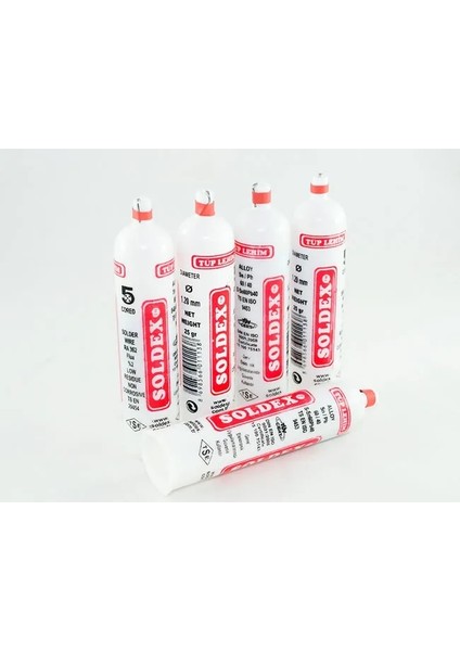 Tüp Lehim 1,2 mm 25 gr - 5 Kanallı, Sn:60 / Pb:40 ( Lisinya )