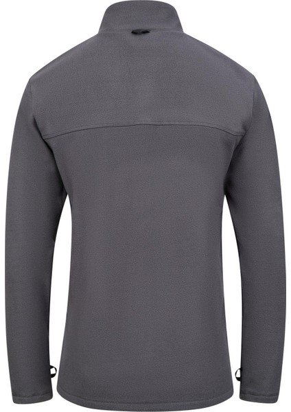 Chestert Erkek Tam Fermuarlı Ince Polar Sweatshırt Antrasit