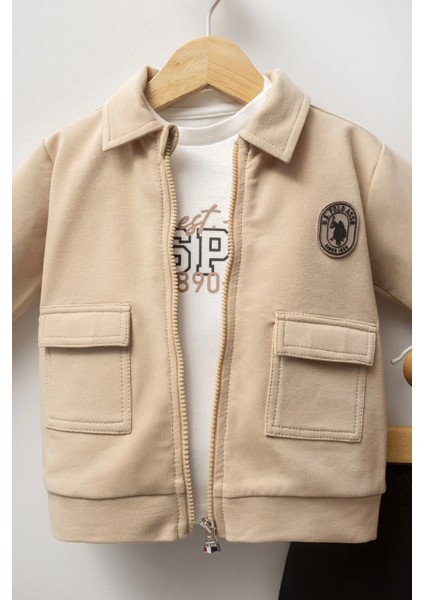 U.s. Polo Assn 3'lü Takım USB2549 Bej fiyatları