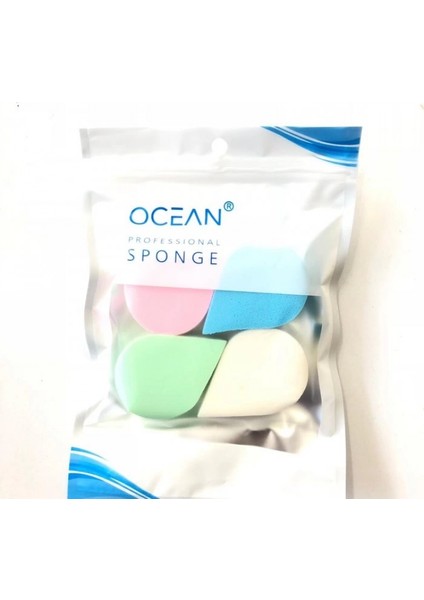 4'lü Damla Şeklinde Makyaj Süngeri