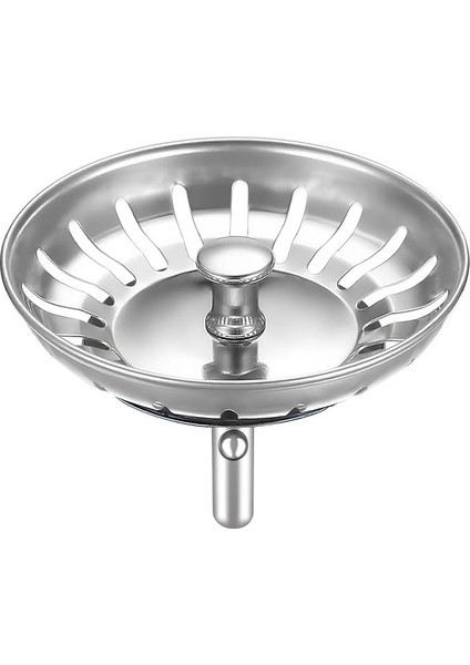 Çöpmak Paslanmaz Evye Mutfak Lavabo Sifonu | Gider Metal Tıpa Süzgeci