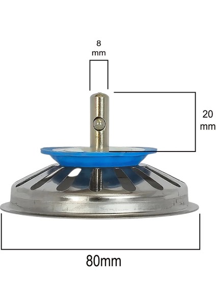 Çöpmak Paslanmaz Evye Mutfak Lavabo Sifonu | Gider Metal Tıpa Süzgeci modelleri