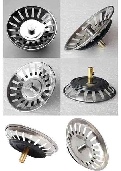 Çöpmak Paslanmaz Evye Mutfak Lavabo Sifonu | Gider Metal Tıpa Süzgeci indirimleri