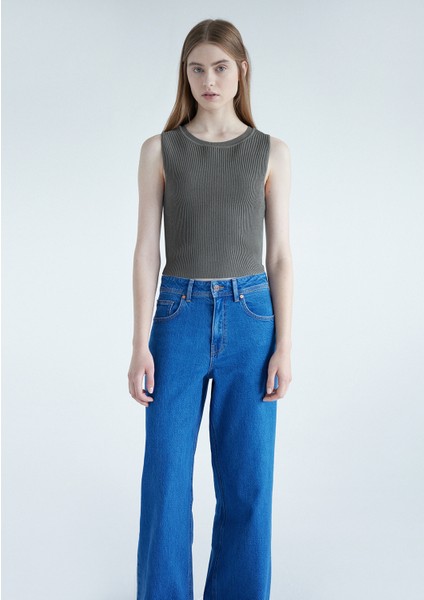 Yeşil Triko Top 1710349-70123