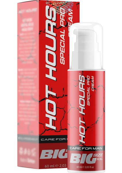 Big Size Xxl Special Pro Erkeklere Özel Genital Bölge Hacimlendirici Boyutlandırıcı Büyütme Kremi 60 ml