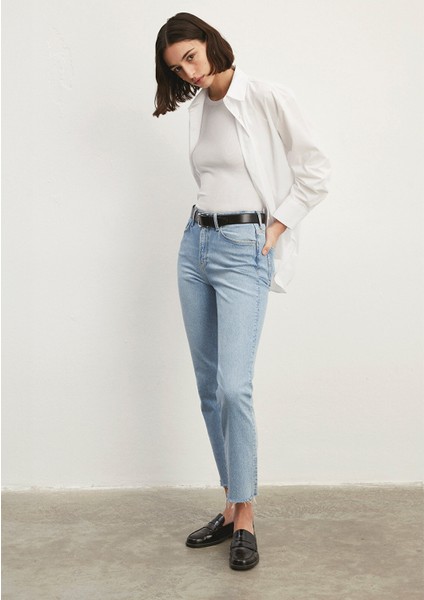 New York Classic Denim Buz Mavi Jean Pantolon 101441-86391