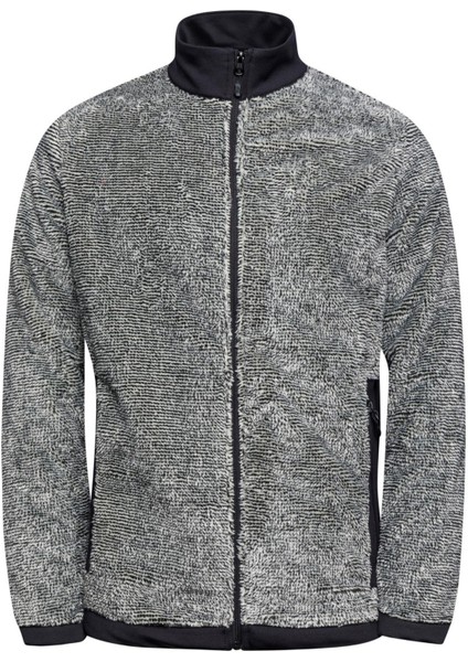 San Diago Erkek Tam Fermuarlı Çizgili Polar Kemik