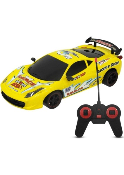 Toysan Uzaktan Kumandalı Şarjlı Racing Süper Car Spor Araba Toy-10-Sarı