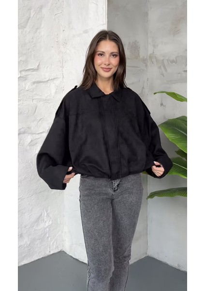 Premium Oversize Süet Bomber Ceket fiyatları