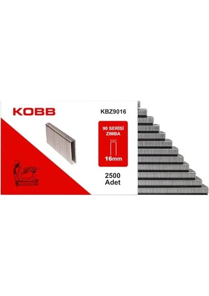 KBZ9016 16MM 2500 Adet 90 Serisi Ağır Hizmet Tipi Zımba Teli, Gri fiyatları
