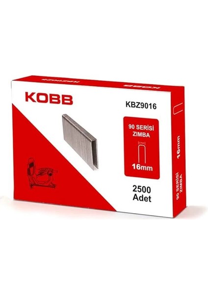 KBZ9016 16MM 2500 Adet 90 Serisi Ağır Hizmet Tipi Zımba Teli, Gri modelleri
