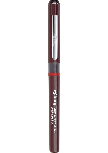 Tikky Graphic Keçe Uçlu Teknik Çizim Kalemi, 0,1 Mm, Siyah Mürekkep, Kahverengi modelleri