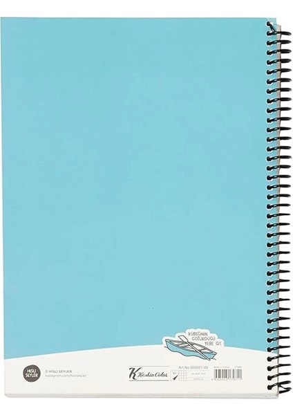 Keskin Color 80 Yaprak Kareli Hafif Kağıt Stickerli Defter, Kürek, 18.5X25CM modelleri
