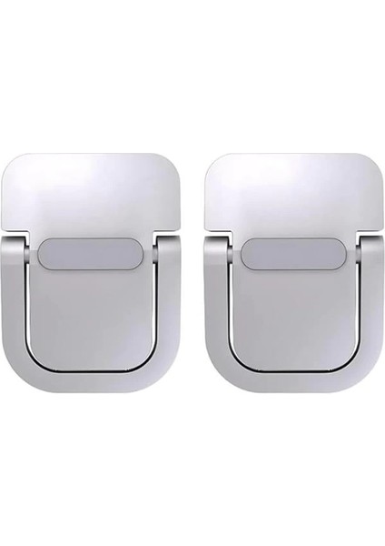 Polham Metal 2 Adet 5mm 3m Yapışkanlı Katlanabilir Ultra Mini Laptop Standı,portatif Taşınabilir