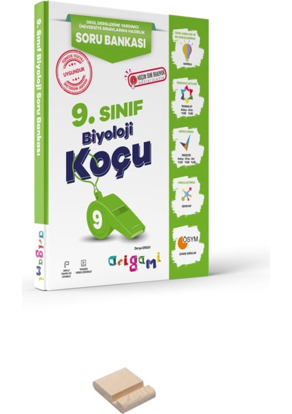 Origami 9. Sınıf Biyoloji Soru Bankası + Telefon Standı