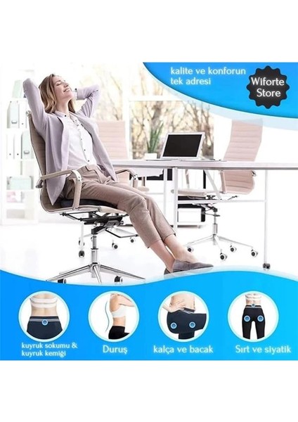 Ortopedik Visco Oturma Minderi – Coccyx Destekli Hemoroid ve Basur Yastığı | Elastik Oturma modelleri