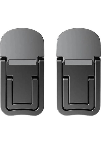 Polham Metal 2 Adet 7mm 3m Yapışkanlı Katlanabilir Ultra Mini Laptop Standı,2 Açılı Laptop