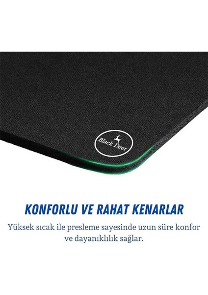 Siyah Professional Oyuncu Gaming Mouse Pad,ofis, Kaydırmaz Taban (70X30 L) indirimleri
