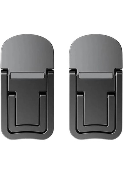 Polham Metal 2 Adet 7mm 3m Yapışkanlı Katlanabilir Ultra Mini Laptop Standı,2 Açılı Laptop