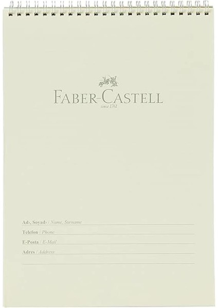 Faber-Castell Bloknot, A4, 80 Yaprak, Çizgili, Karton Kapak, Spiral Cilt, 70G Kağıt, Canlı Renkler modelleri