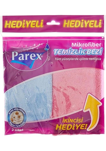 Mikrofiber Temizlik Bezi (Ikincisi Hediye) 1 Paket (1 x 2 Adet)
