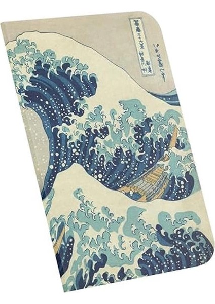 Retronote The Great Wave Off Kanagawa, Hokusai 1829-32, A4 Defter V, Çizgisiz, Toplam 64 Sayfa, Tel