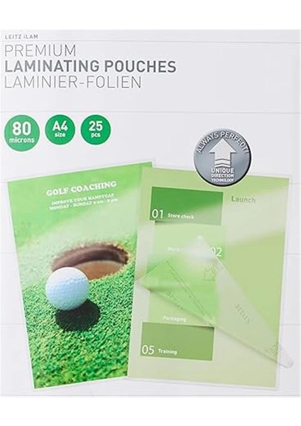 Udt Laminasyon Poşeti, A4, 80 Mikron, 25 Adet, Şeffaf indirimleri