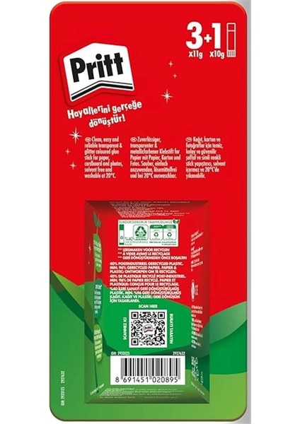 Stick Yapıştırıcı 3X11G + 10G modelleri