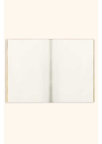 Memory Book Keten Hatıra Defteri Altın Kenarlı Anı Albümü Beyaz