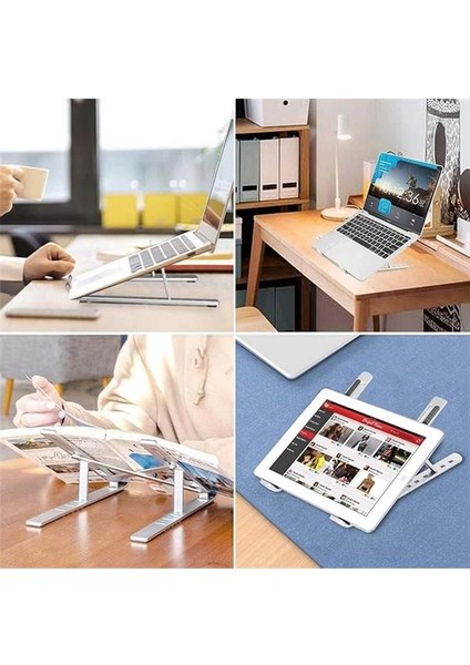 HT-119 Katlanır Laptop ve Tablet Standı, Siyah fırsatları