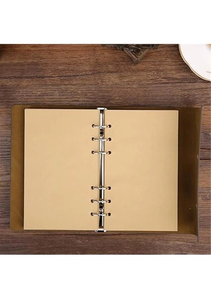 Nectaroy Retro Vintage Yapraklı Not Defteri, Klasik Pu Deri Kapak, Seyahat Defteri, Travel Journal indirimleri
