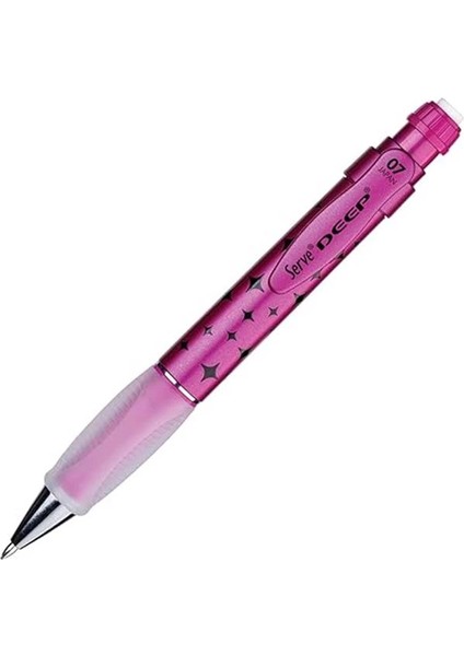 Deep Mekanik Kurşun Kalem 0.7 mm Metalik Pembe Pırıltı Deseni fırsatları