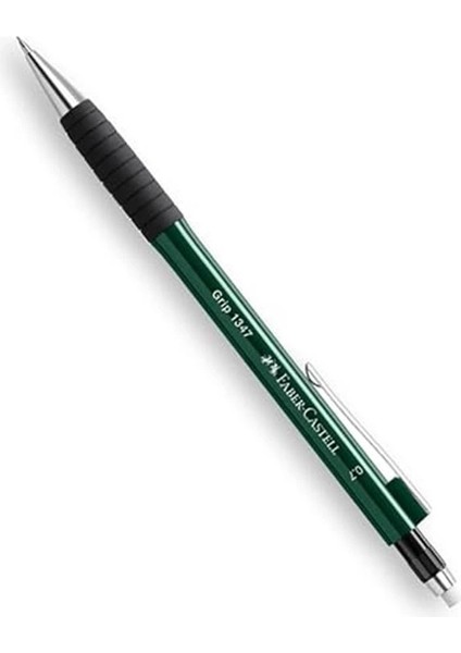 Faber-Castell Grip 1347 Versatil Kalem, 0.7 Mm, Koyu Yeşil, Ergonomik Tutuş, Yaylı Uç, Uzun Silgi indirimleri