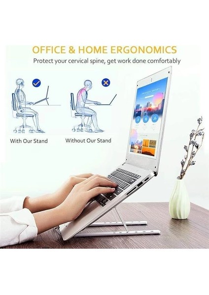 Apera Gn-17 Alüminyum Kasa Dizüstü Bilgisayar Standı Katlanır Çantalı Tablet ve Telefonla Uyumlu indirimleri