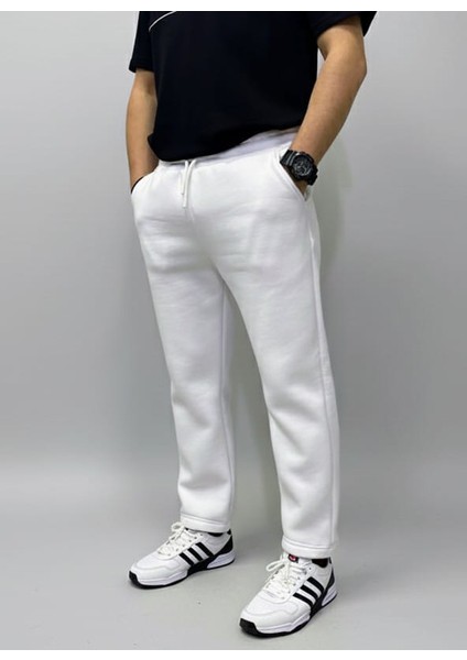 Kışlık 3 Ip Şardonlu Düz Paça Tam Kalıp Eşofman Altı