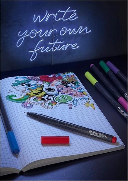 Faber-Castell Grip Finepen Ince Keçe Uçlu Kalem Seti, 5’li, Klasik Renkler, 0.4 Mm, Metal Destekli fiyatları