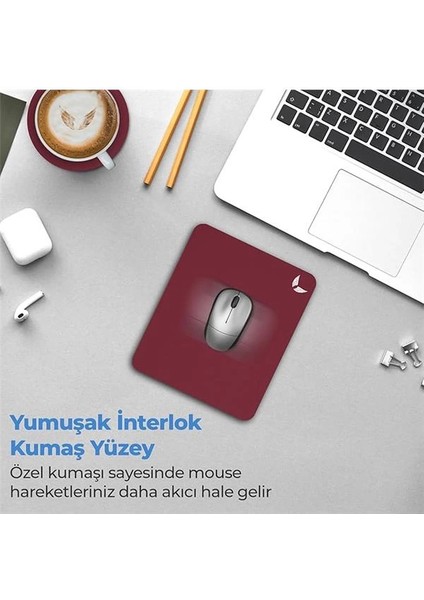 Mini Office Mouse Pad 22X18 Cm, Küçük Boy - Small Ofis Tipi Kaymaz Taban Mouse Ped, Fare fırsatları