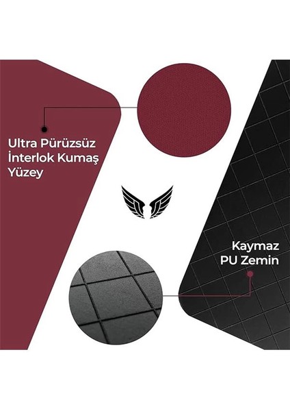 Mini Office Mouse Pad 22X18 Cm, Küçük Boy - Small Ofis Tipi Kaymaz Taban Mouse Ped, Fare