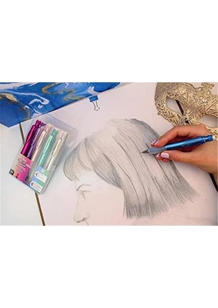 Deep M.kursun Kalem Metalik 6 Li Pet indirimleri