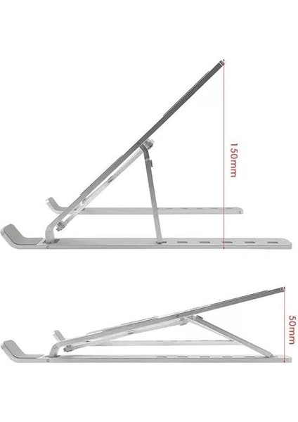 ADS-AL05 Alüminyum Ayarlı Laptop Macbook Notebook Yükseltici Tutucu Stand modelleri