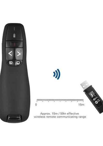 Kablosuz Lazer Sunum Kumandası USB Alıcılı 2,4 Ghz Powerpoint Sunumu Ppt Flip Pen Pointer modelleri