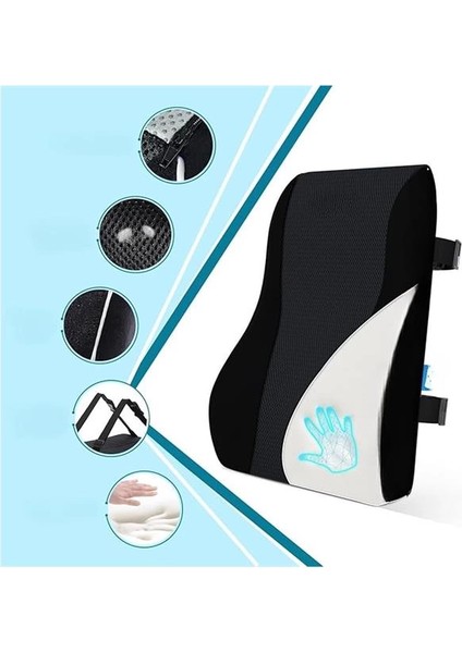 Yeni Nesil Visco Bel Yastığı Sırt Minderi Ortopedik Bel Minderi Ortopedik Sırt YASTIĞI%100 Visco fiyatları