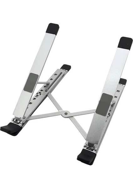 Kaliteli Tok Alüminyum Dizüstü Bilgisayar Notebook Standı Yüksekliği Ayarlanabilir 30CM