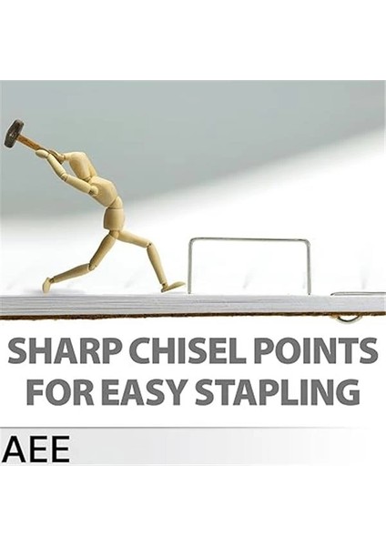 ® 10 Kutu Zımba Teli 10.000 Adet No:10 24/6 Büyük Küçük Zımba Makinesi (No:10 (Küçük))